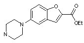 Ethyl 5-piperazine benzofuran-2-carboxylic acid ester